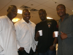 me and my swagg team at a party