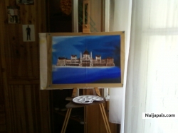 On the easel!