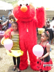 My Kids and Elmo the Adorable character for children