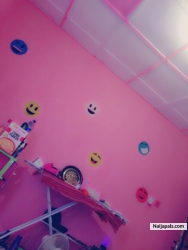 PAINTING WITH SMILES DESIGH FOR A LADY'S ROOM. CONTACT ME 08137259945