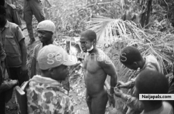 Africa, Nigeria civil war, Biafra, a Nigerian prisoner taken by the Biafran forces.