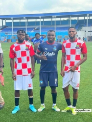 Okere at Enyimba with Abia Comet teammates