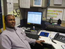 in office