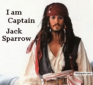 Say hello to captain jack sparrow