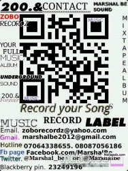 Contact.    zoborecordz@yahoo.com