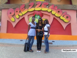 wth my lovly cuz paula ad frined sonia at guardaland, italy