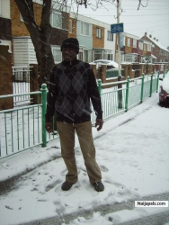 chilling out in the snow