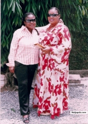 l and my twin sister...on a wedding reception at Garden City...lol