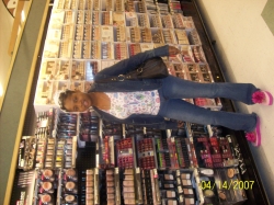 in d store buying stuffs