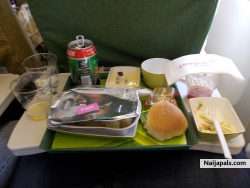 food on airplan