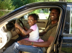 LiL Erika cruising me around CHI-TOWN in a Jaguar