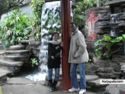 peter and a friend in a chinese outing