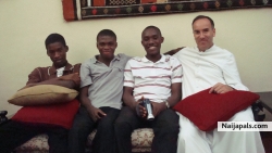With Fr. Joe and friends