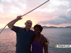 romanitc  sun set  in copper island in  the british  virgin  island