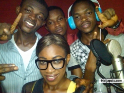 in studio...