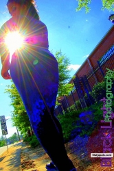 Mia holding on to the light