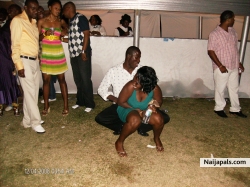 Enjoying  myself at  the  party
