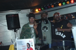 FROM LEFT THE DJ MORRIS ,DJ MARSHAL & DJ ADAMZ