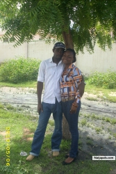 with my colleague