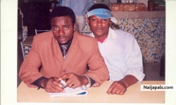 Me & Emeka Ike shooting on set