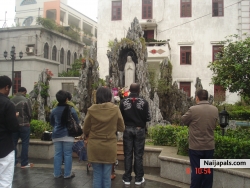 just out from the church.here in china