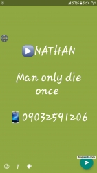 Man only die once by Nathan