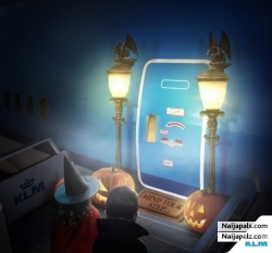 to celebrate halloween KLM Owner become 8yrs again. (trick or treat) mary