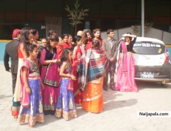 Wedding photo in Kathmandu, Nepal.