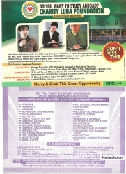 Do you want to study abroad follow this link charitylubafoundation.org