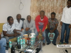 some niger friends in my house for my bday
