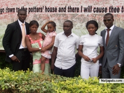 me and my friends in front of the church