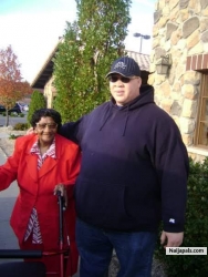 my first son and my mama she is 92 now ❤