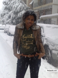 at the snow