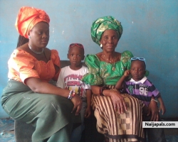 oby, my  mum and nephews (favour and Divine)