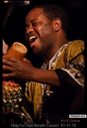 Baba plays sekere