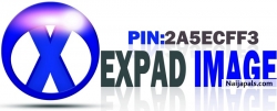 expad media on dark Blue