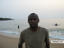 at the beach in freetown