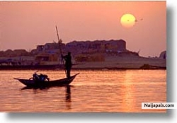 bani river at sunset- Mali