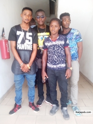 Nathan and Young Kaze and friends at Port-harcourt P. MAN Performing Musician Association of Nigeria election