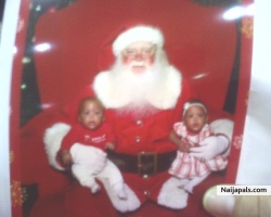 desria and darius with santa 2008