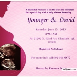 A beautiful Princess is on the way lets celebrate this special day with a baby shower honoring Younger Fasuekoi  Saturday ,January 15, 2013 @ 7pm to 1am  Hosted by: Ramona Popa   Registered At:Target