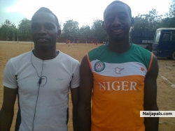 me nd my teammate nd Niger international HAMISOU MALAM