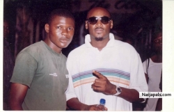 Me & 2Face shooting on set