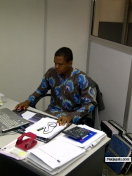 always serious when working
