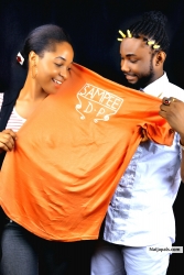 Don Prince aka Sampe with His Daughter Princess Chinagorom Jennifer Williams Advertising His Slogan Polo Sampe