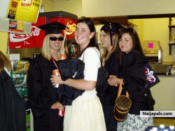 friends on their graduation day