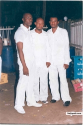 me and my friend at a White Party