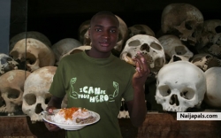 eating with skulls around fun huh?