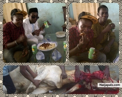 @sallah day enjoying our meal yeah