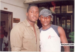 Me & Desmond Elliot shooting on set